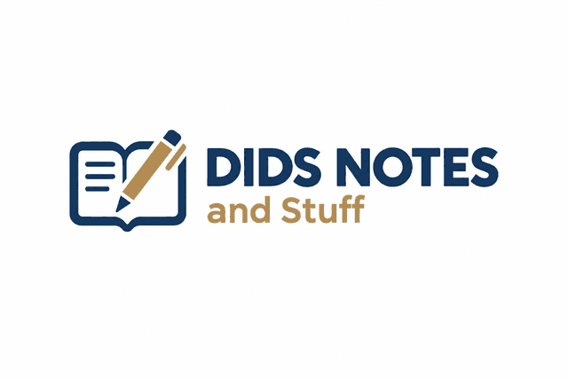 DIDS Notes and Stuff